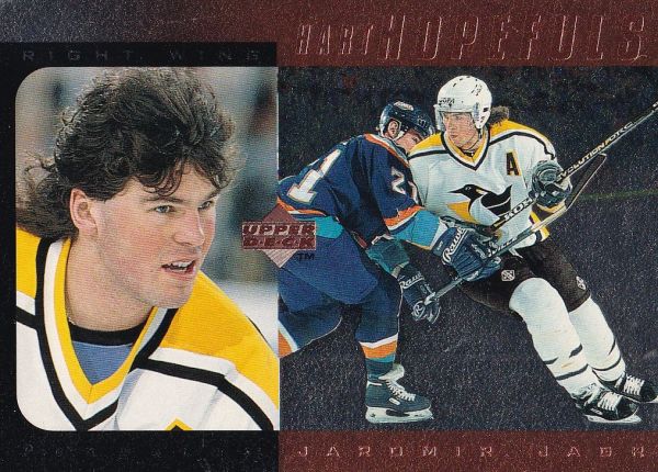 insert karta JAROMÍR JÁGR 96-97 UD Hart Hopefuls Bronze /5000